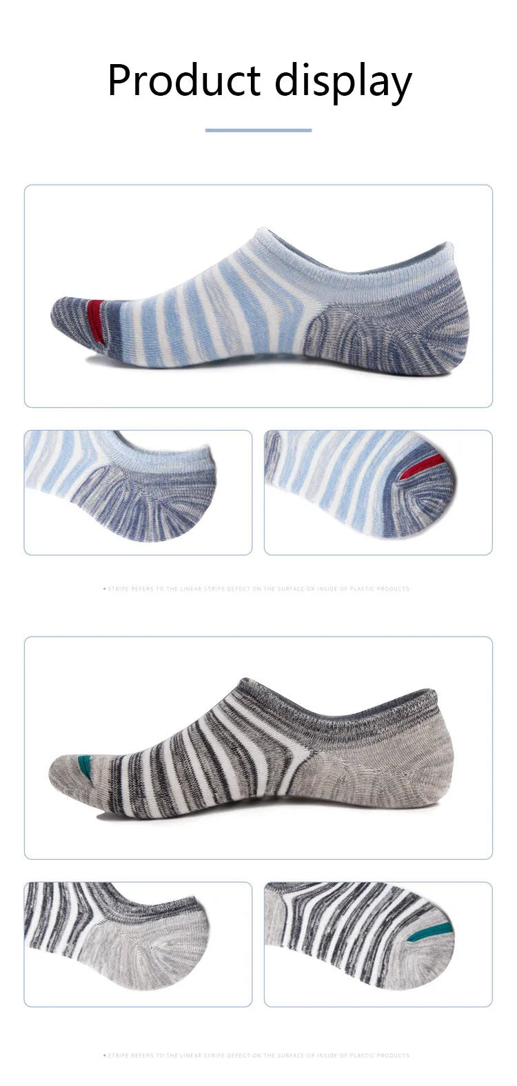 Breathable Non Slip Low Cut Socks