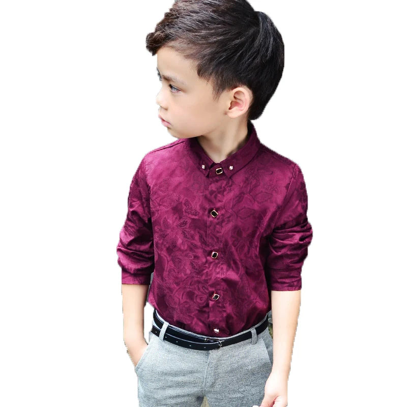 TITLE: Timeless Boy's Classic Cotton Shirt