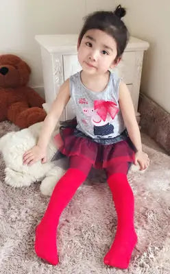 Girls Ballet Velvet Tights Kids