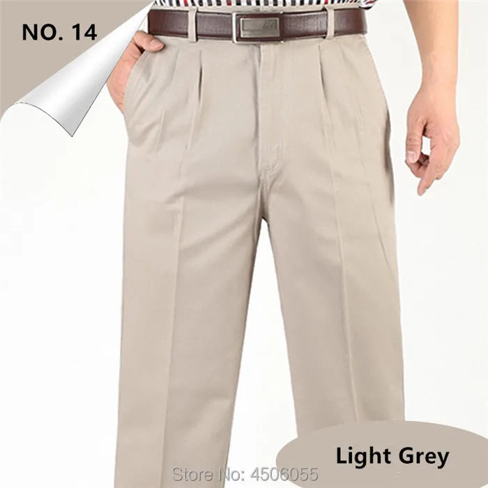 Summer Cotton Straight Office Trousers