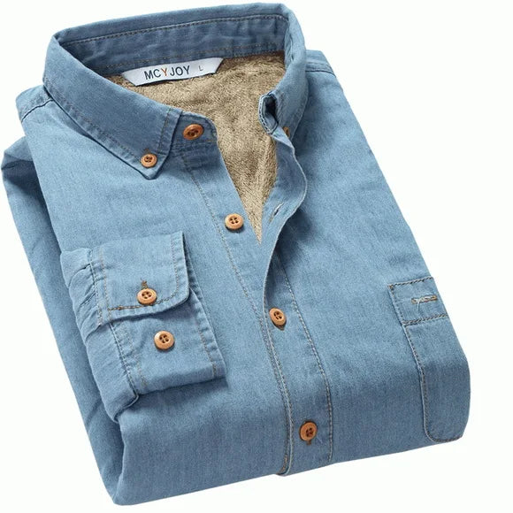 Thick Cashmere Warm Casual Shirt