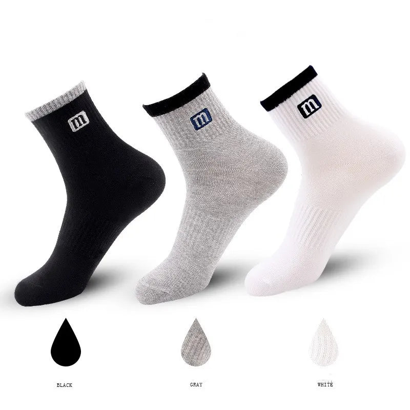 Men’s Premium Cotton Crew Socks – 3 Pair Pack