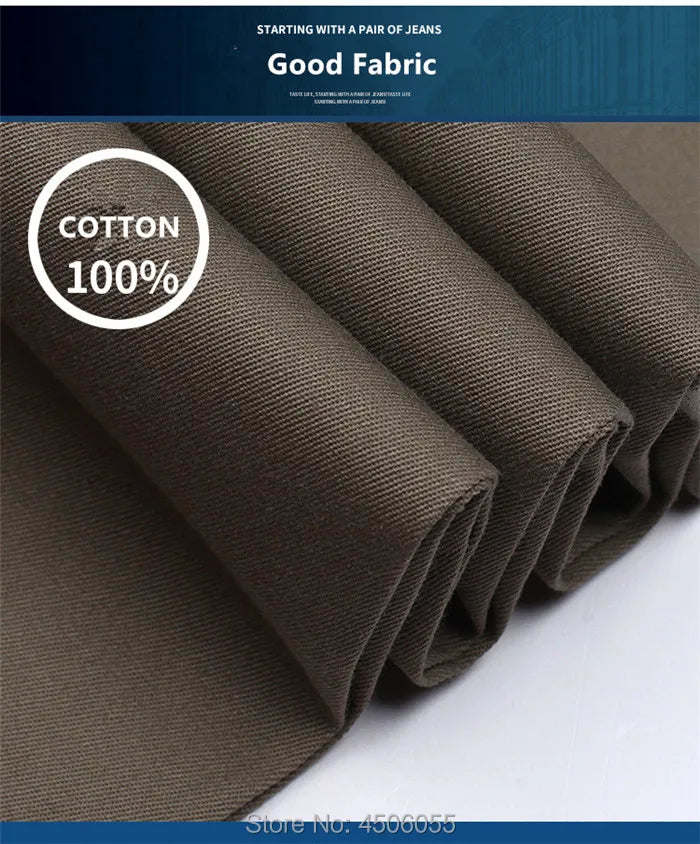 Summer Cotton Straight Office Trousers