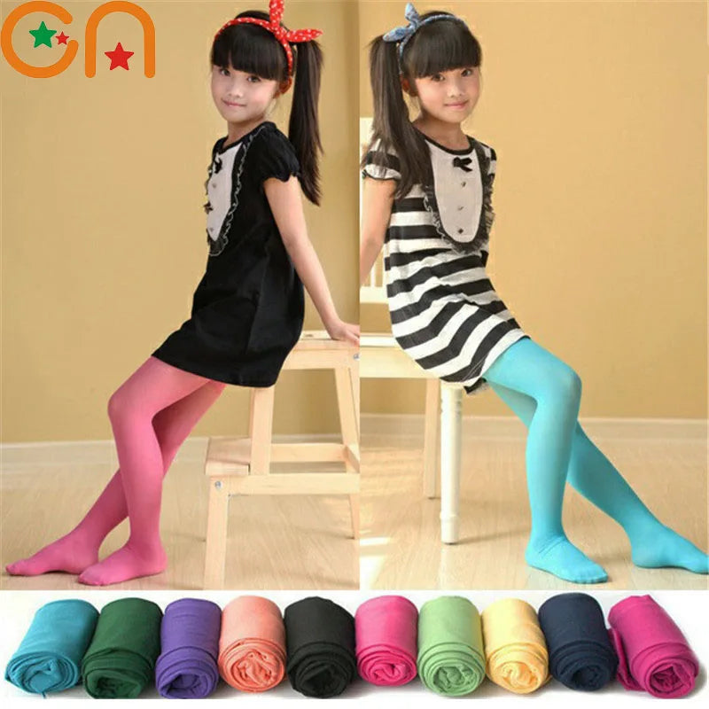 Girls Ballet Velvet Tights Kids