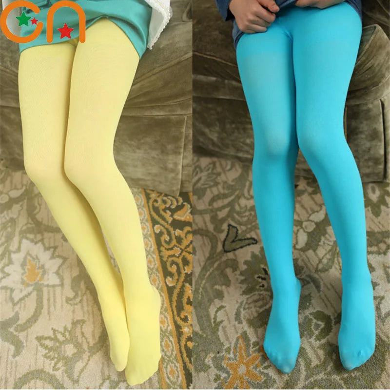 Girls Ballet Velvet Tights Kids