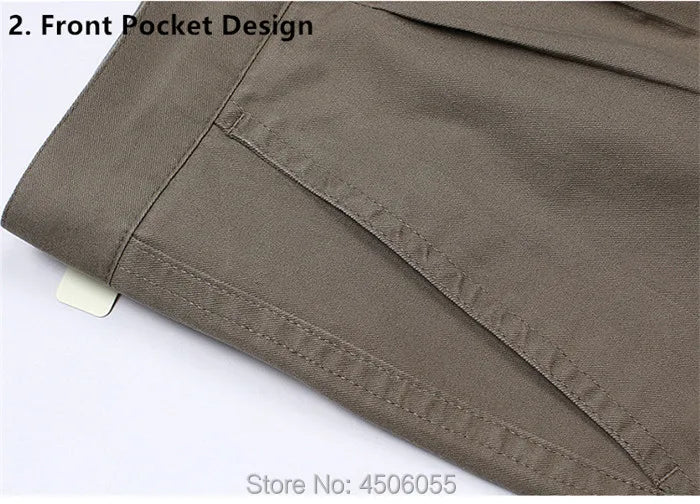 Summer Cotton Straight Office Trousers