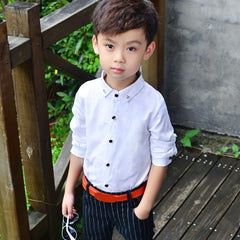 TITLE: Timeless Boy's Classic Cotton Shirt