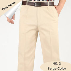 Summer Cotton Straight Office Trousers