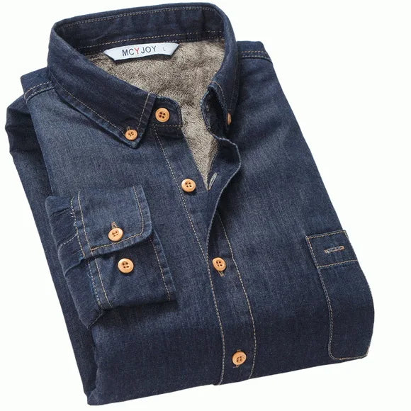 Thick Cashmere Warm Casual Shirt