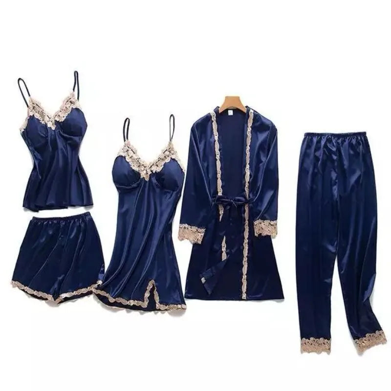 Summer Lace Five Piece Sleepwear