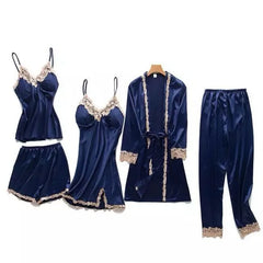 Summer Lace Five Piece Sleepwear