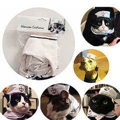 Funny Pet Cat Costumes Cat  Apparel Clothes For Halloween Christmas Cosplay Navy Sailor Costumes Jacket Cloak Dog Accessories