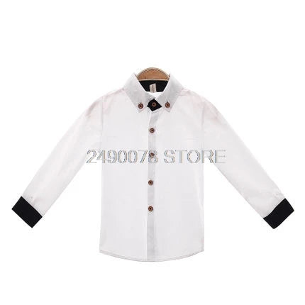 TITLE: Timeless Boy's Classic Cotton Shirt