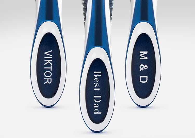 QShave Blue Series 5 Layer USA Blade Manual Razor Mens Shaving Razor with 6 Pieces X5 Blade and each Piece has trimmer Blade