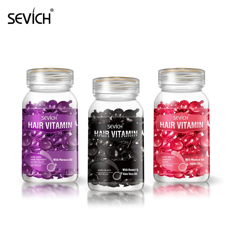 Keratin Vitamin Hair Oil Capsules