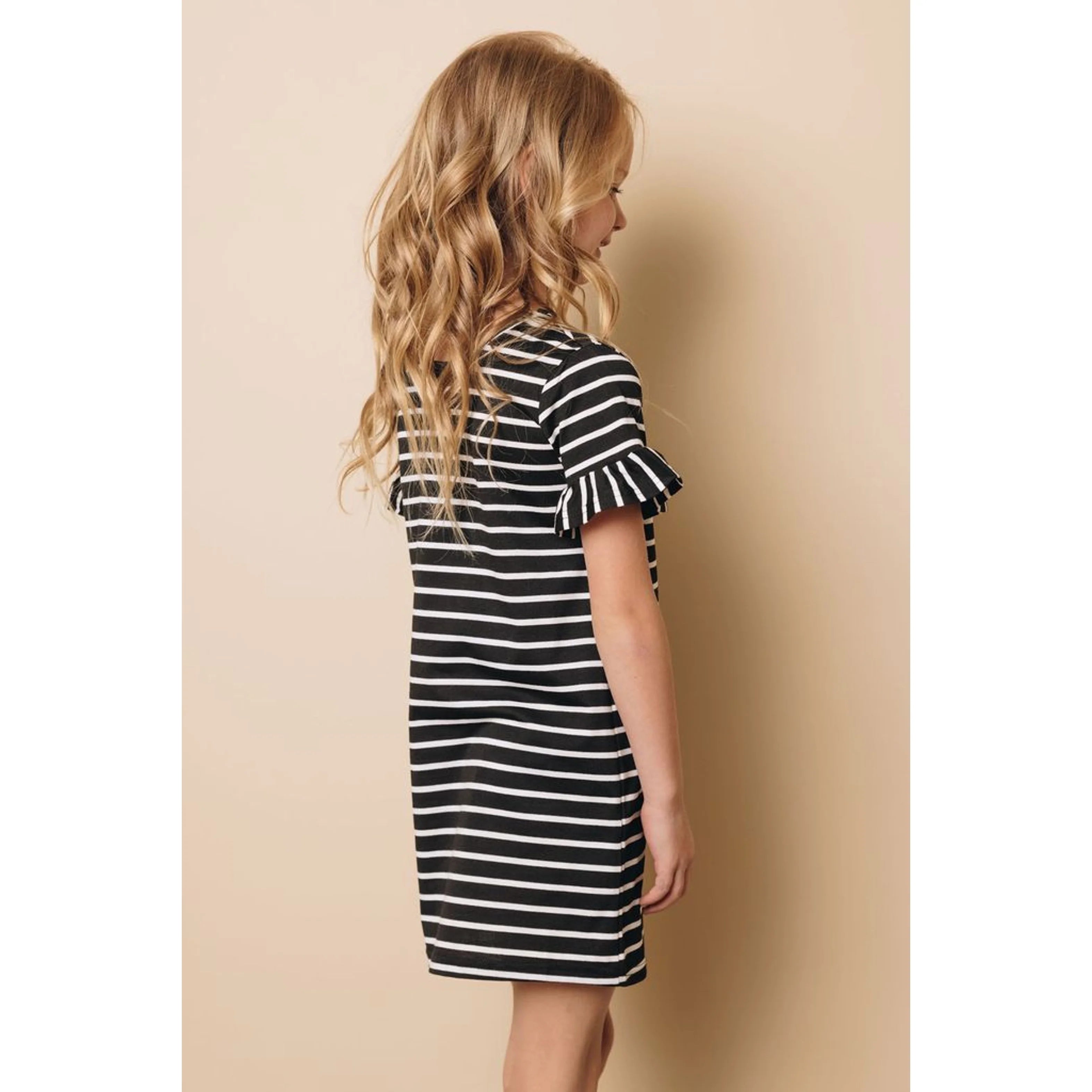 Kids Striped Ruffle Dress – Mommy & Me Style