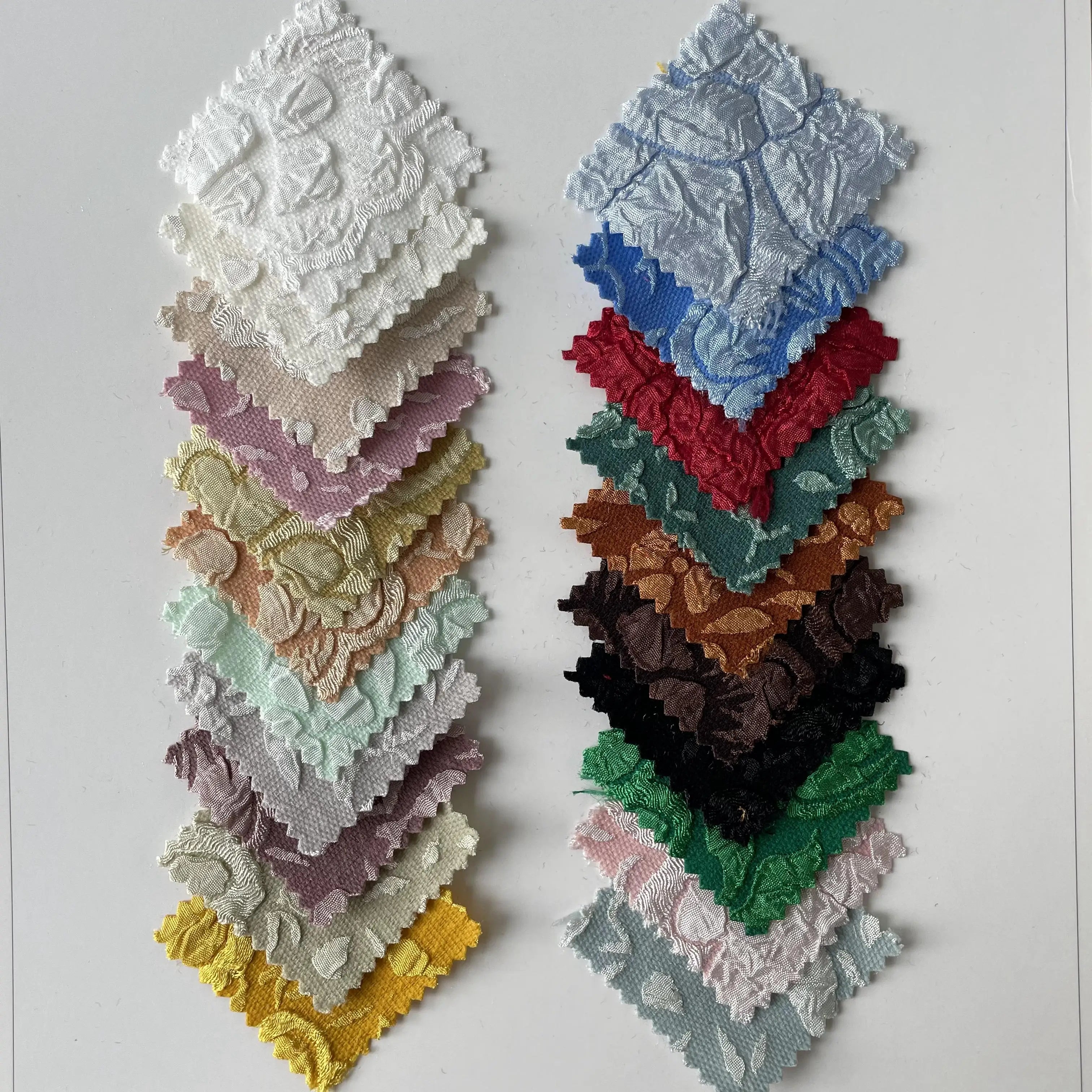 Floral Woven Polyester Jacquard Fabric