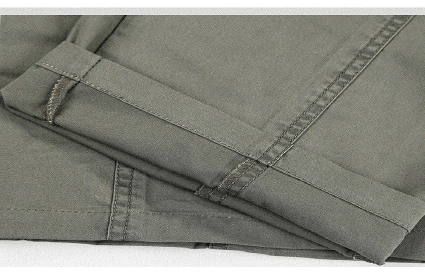Relaxed Straight Casual Cotton Pants