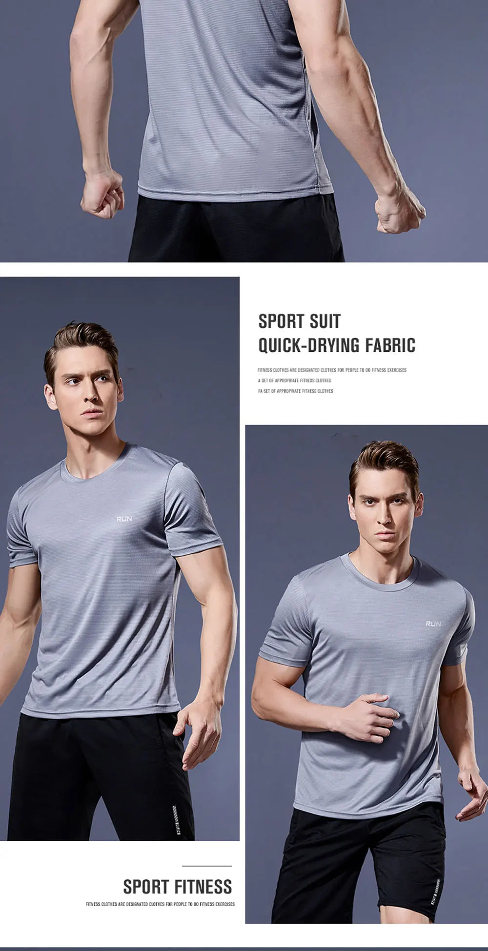 Men's Fitness Gym T Shirts 2020 Shirt Homme Running Men Designer Quick Dry T-Shirts Running Slim Fit Tops Tees Sport Muscle Tee