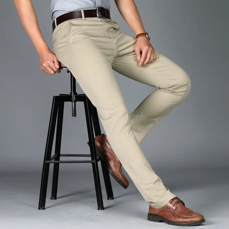 Premium Cotton Business Suit Pants