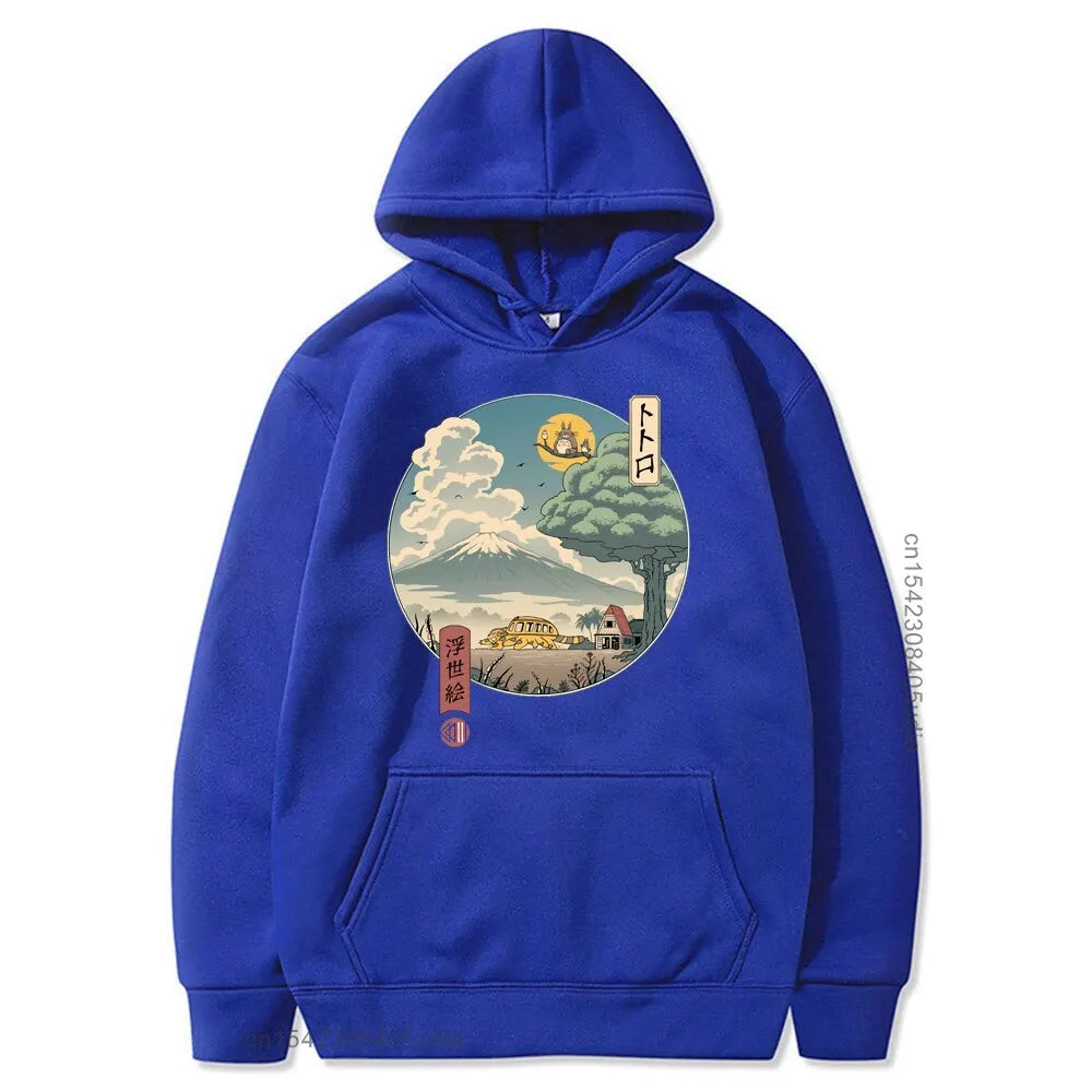 Ukiyo Aesthetic Oversized Pullover Hoodie