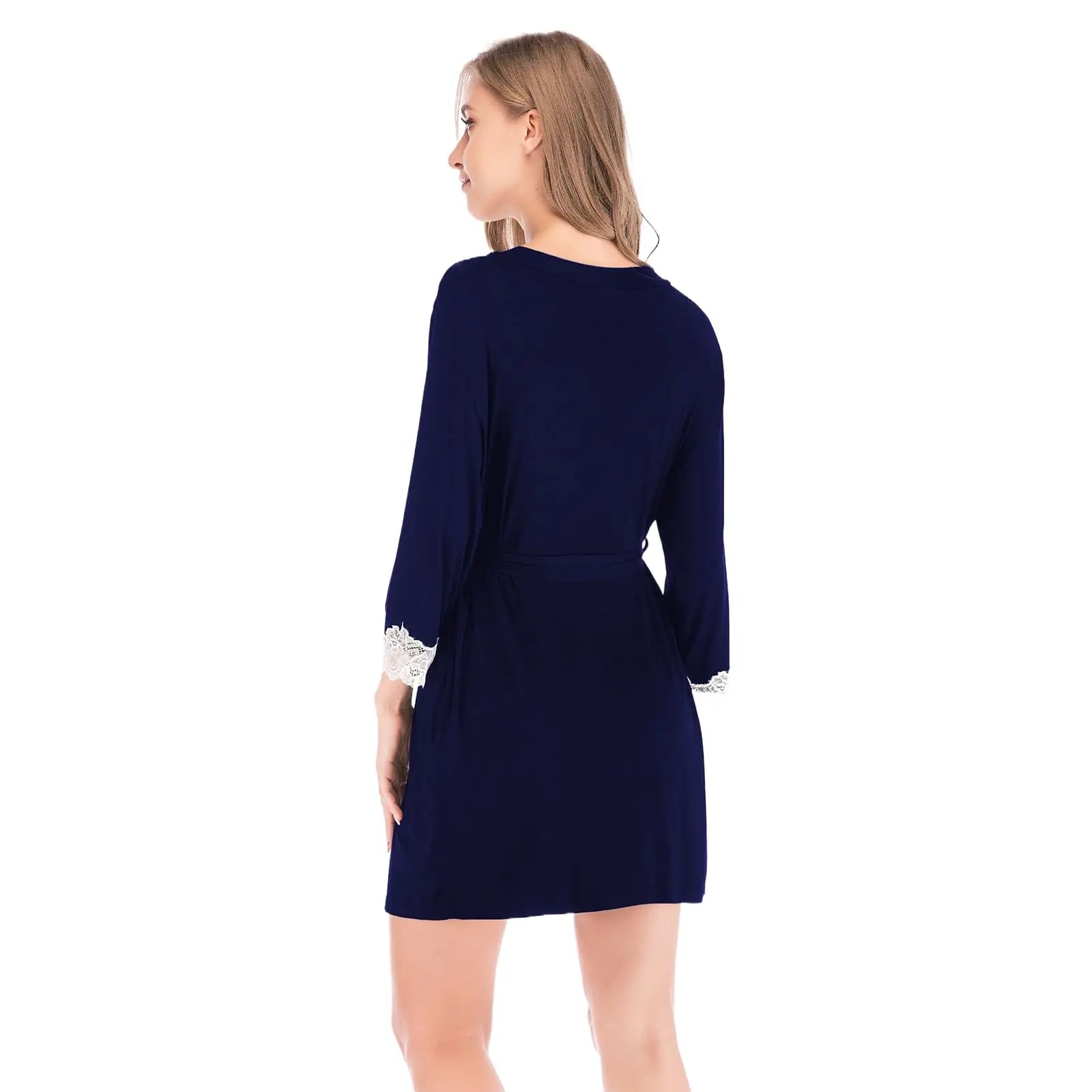 Women Cotton Satin Short Robe