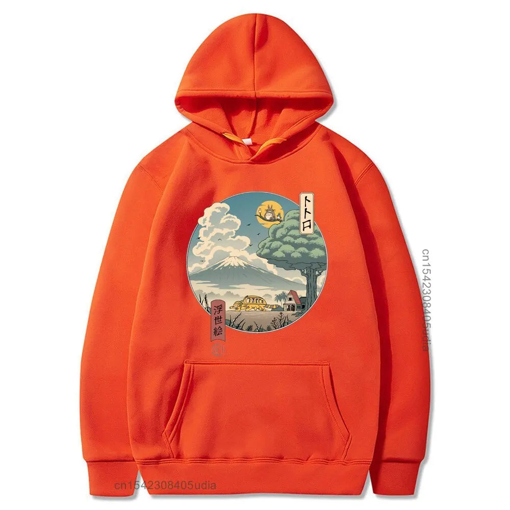 Ukiyo Aesthetic Oversized Pullover Hoodie