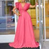 Elegant V-Neck Belted Jumpsuit