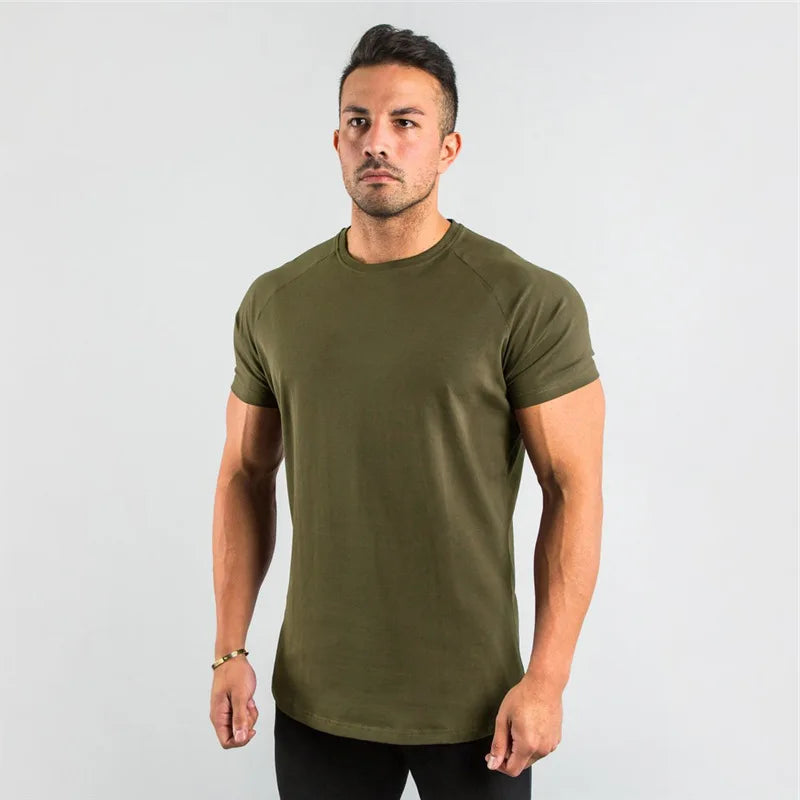 Premium Cotton Stretch Gym Tee