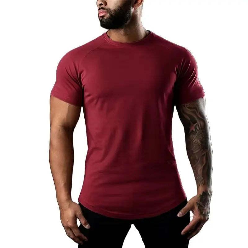 Premium Cotton Stretch Gym Tee