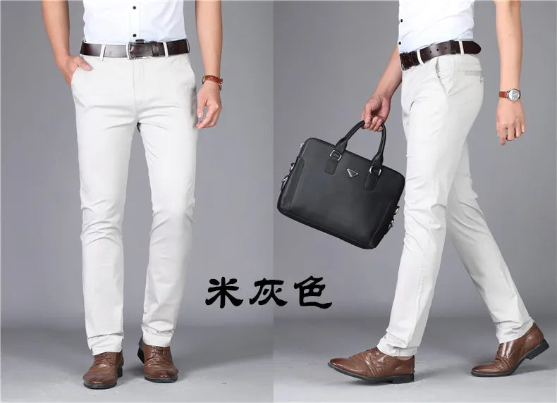 Premium Cotton Business Suit Pants