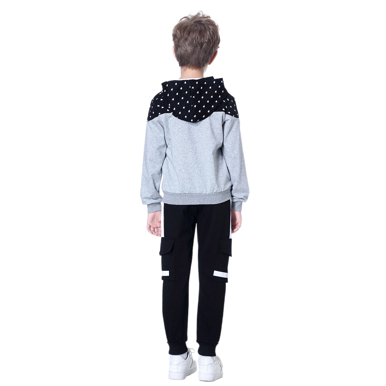 Kids Tracksuits,Teen Boys School Sweatsuits,Fashion Cotton Hooded Tops + Pants Set,Soft Children's Long Sleeve Sportswear