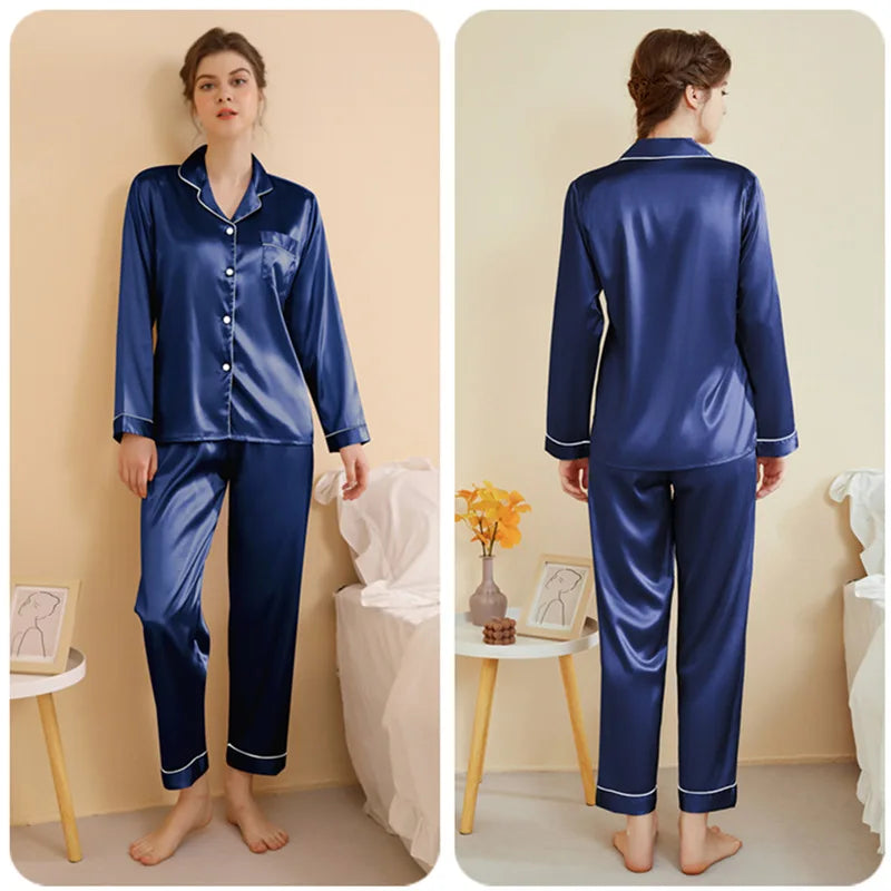 Silky Satin Plus Size Pajamas