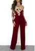 Elegant Off Shoulder Lace Jumpsuit