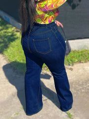 High Waist Vintage Flared Jeans