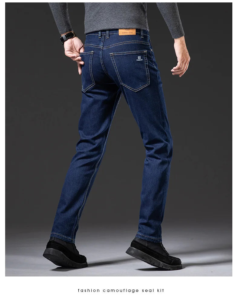 Men’s Retro Washed Loose-Fit Jeans