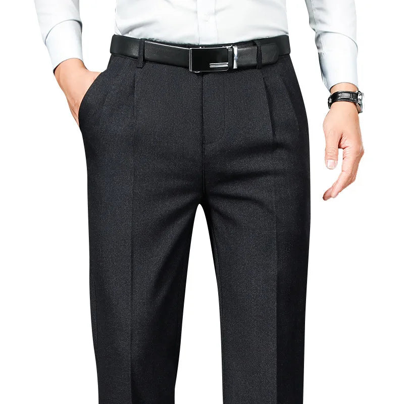 Double Pleated Smart Casual Trousers