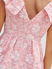 Fukro 3D Floral Jacquard Fabric