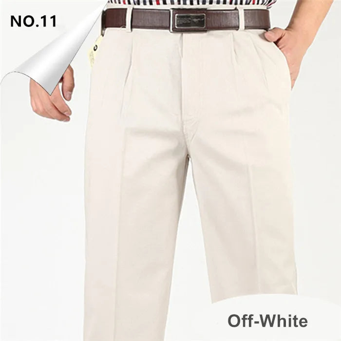 Summer Cotton Straight Office Trousers