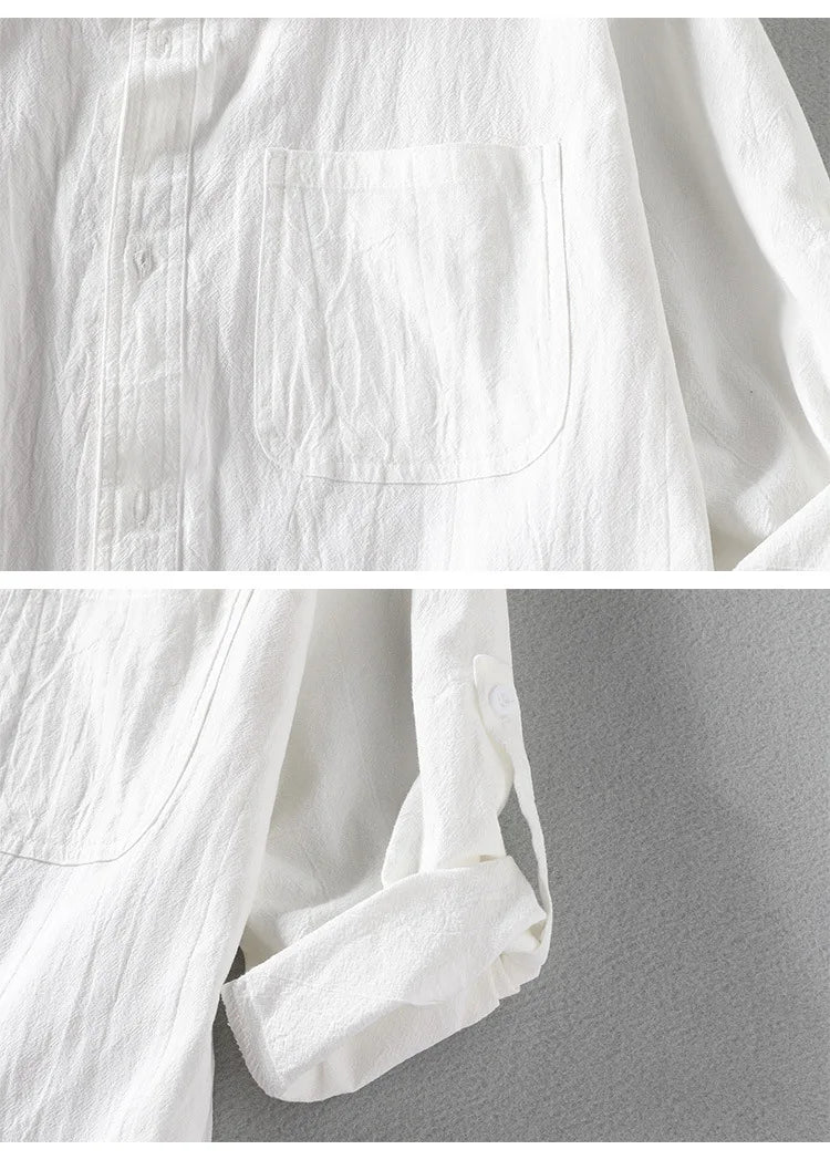 Cotton Linen Casual Summer Shirt