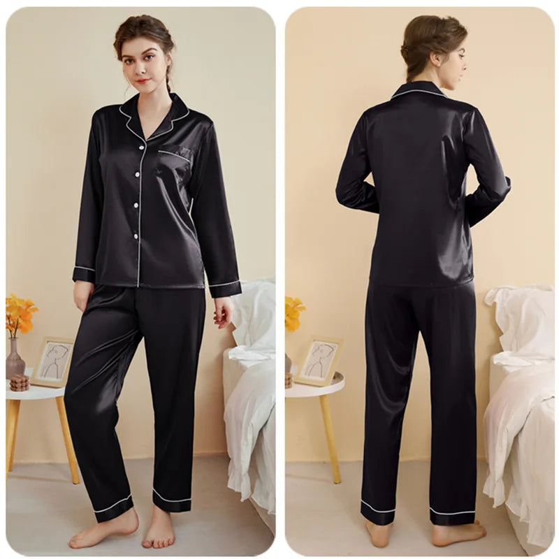 Silky Satin Plus Size Pajamas