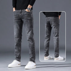 Men’s Stretch Denim Straight-Leg Jeans