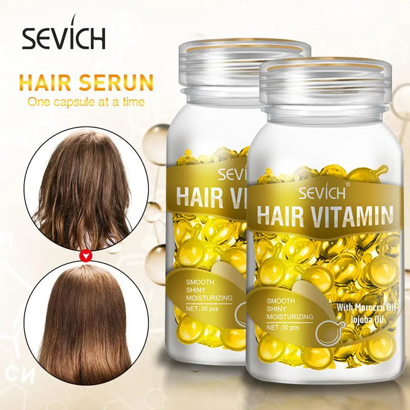 Keratin Vitamin Hair Oil Capsules