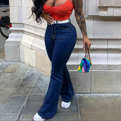 High Waist Vintage Flared Jeans