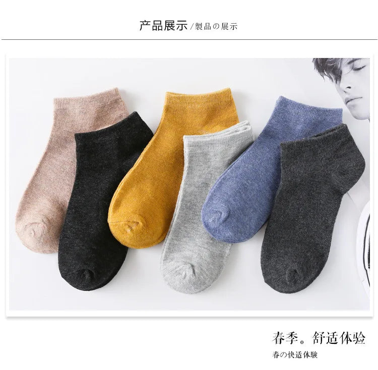 Men’s Cotton Ankle Socks 5-Pair Pack