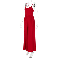 Chic Solid Sleeveless Jumpsuit