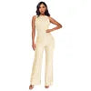 Elegant High-Waisted Sequin Jumpsuit