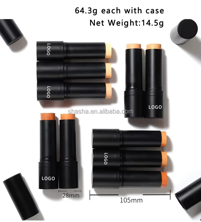 Matte Concealer Foundation Stick Brush