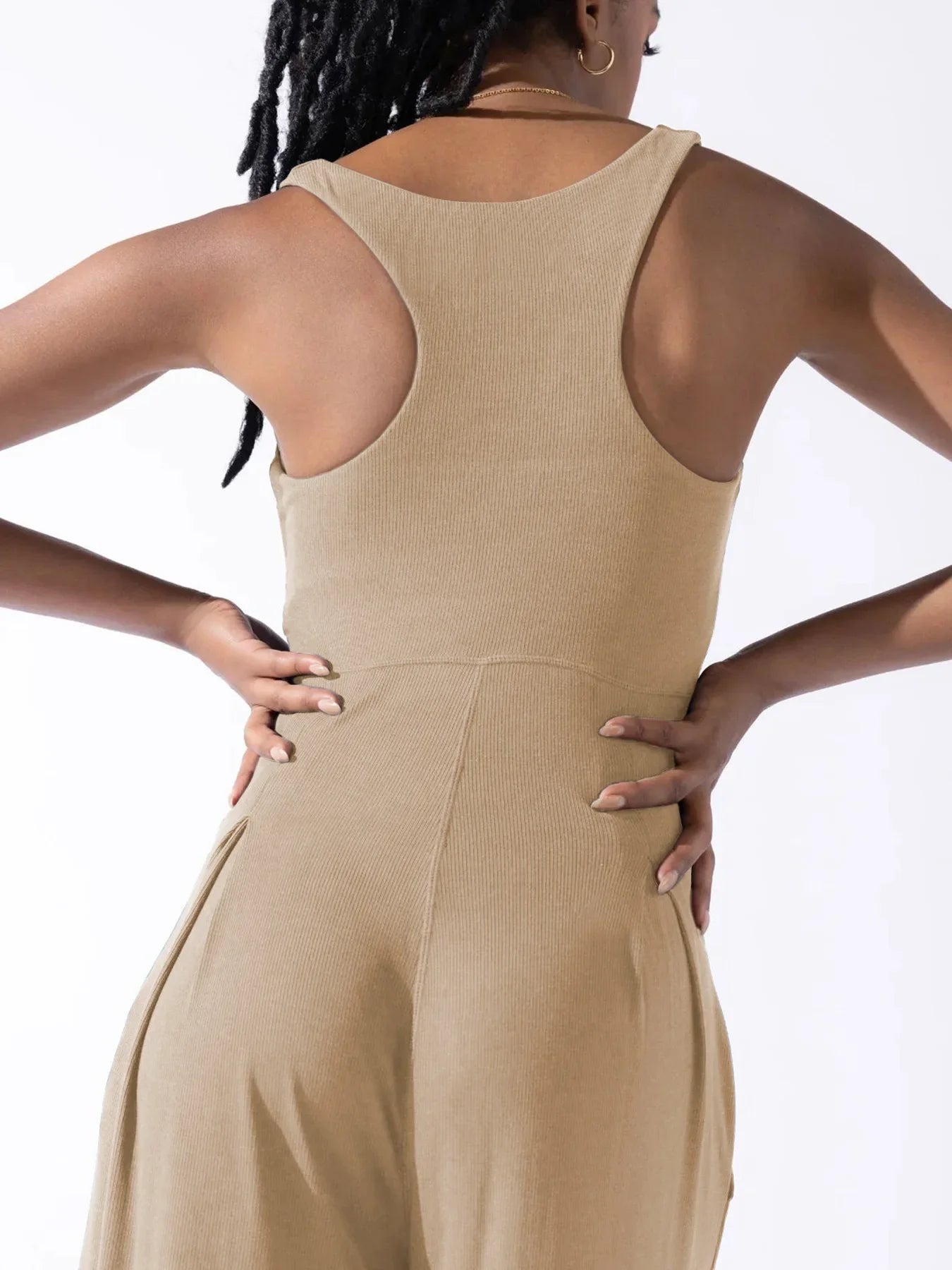 Elegant Solid Wide Leg Jumpsuit