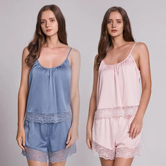 Satin Sleeveless Summer Nightie Pajamas
